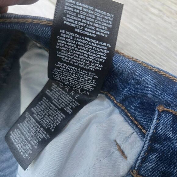 Curve Appeal high rise kick flare ankle blue stretch jeans size 4/27 - Picture 9 of 9